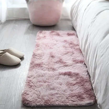 Soft Fluffy Rectangular Rugs for Bedside - Image 7