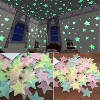 Glow in the Dark Star Wall Stickers - Image 2