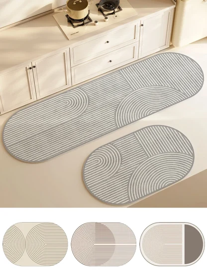 Modern Long Oval Rugs for Kitchen - Image 6