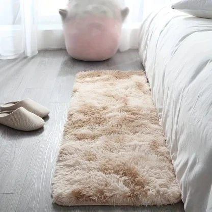 Soft Fluffy Rectangular Rugs for Bedside