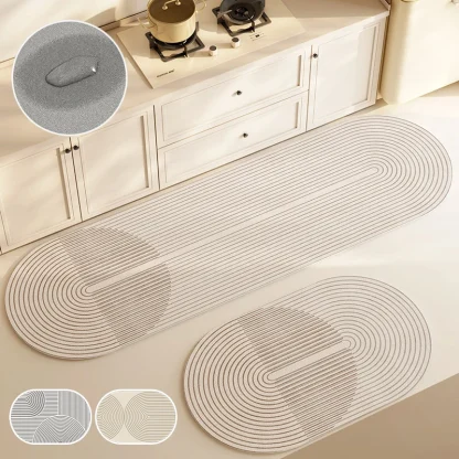 Modern Long Oval Rugs for Kitchen - Image 2