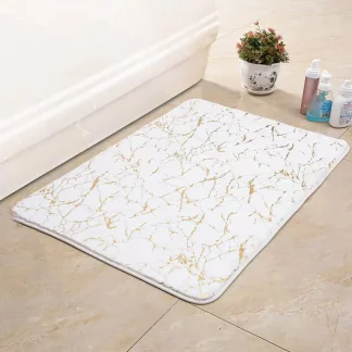 Luxury Rug with Marble Pattern Design