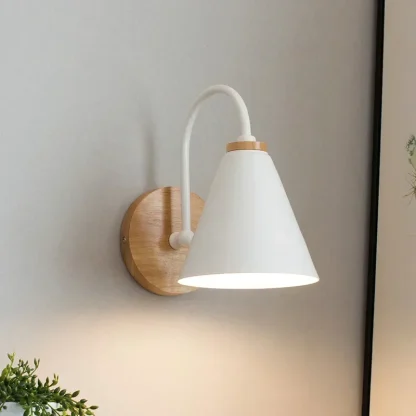 Wooden Modern Indoor Wall Lamp