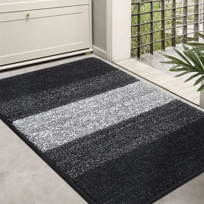 Dark Striped Mat with Super Absorbent