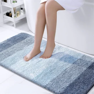 Soft Non-Slip Rug with Stripe Pattern